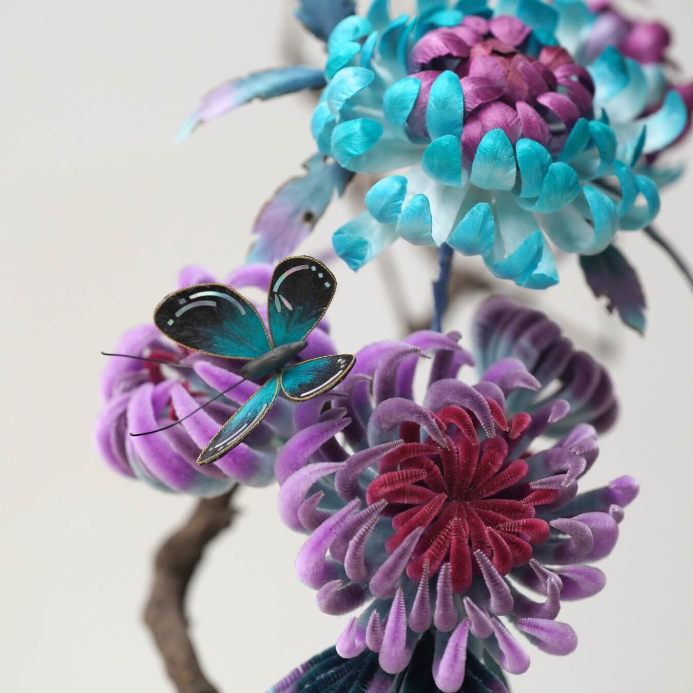 Ronghua DIY Kit | Purple Chrysanthemum Flowers