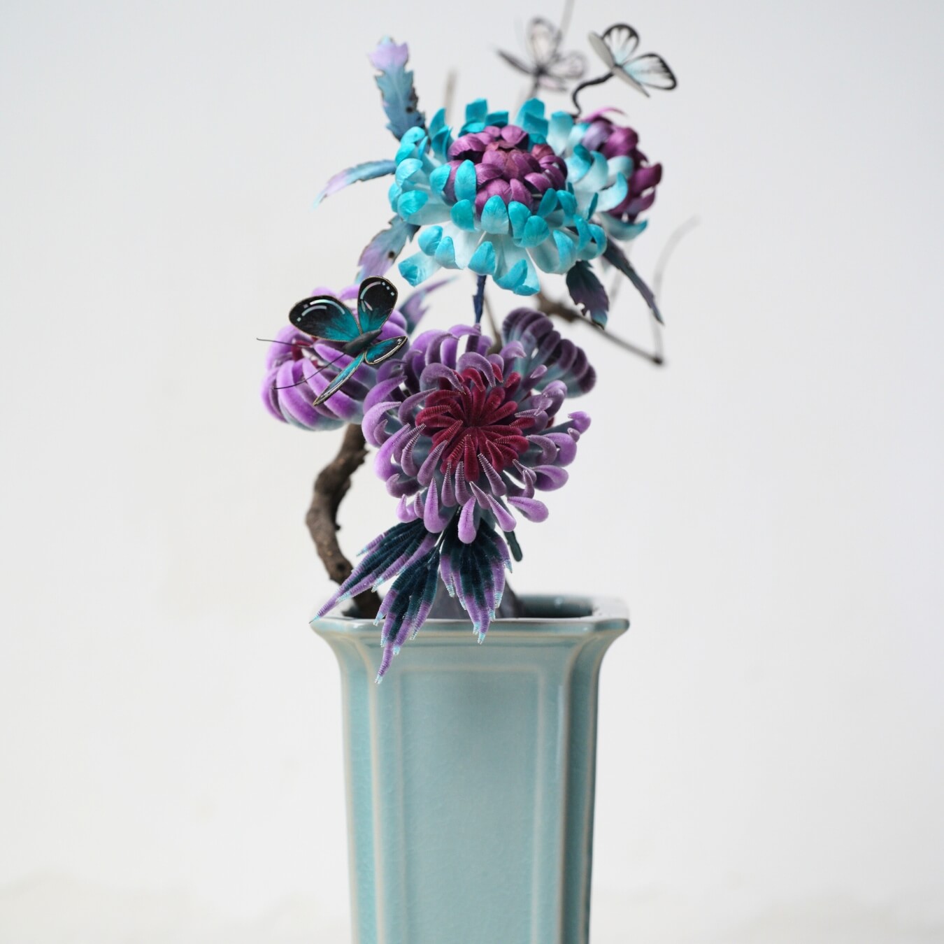 Ronghua DIY Kit | Purple Chrysanthemum Flowers