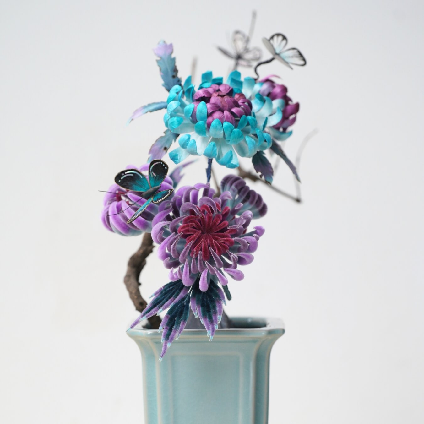 Ronghua DIY Kit | Purple Chrysanthemum Flowers