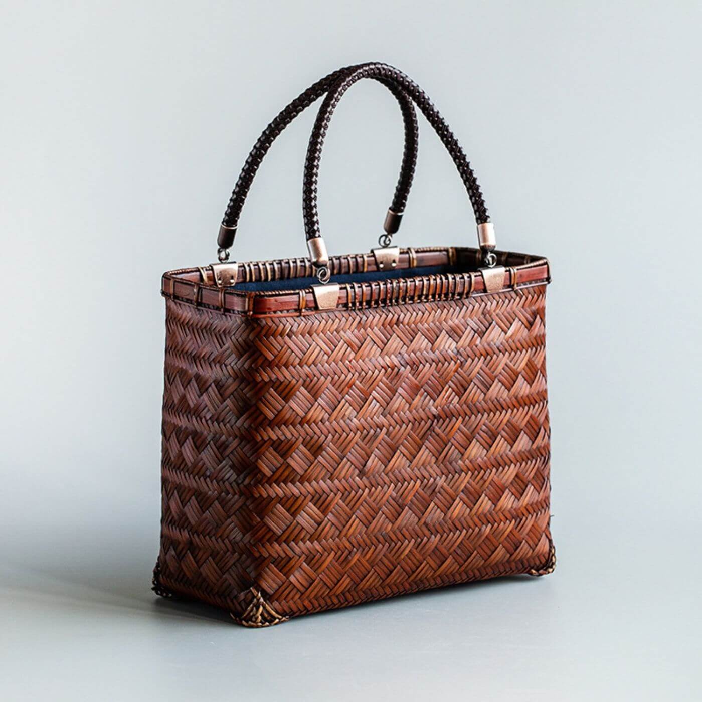 Chinese Bamboo woven Handmade Handbag