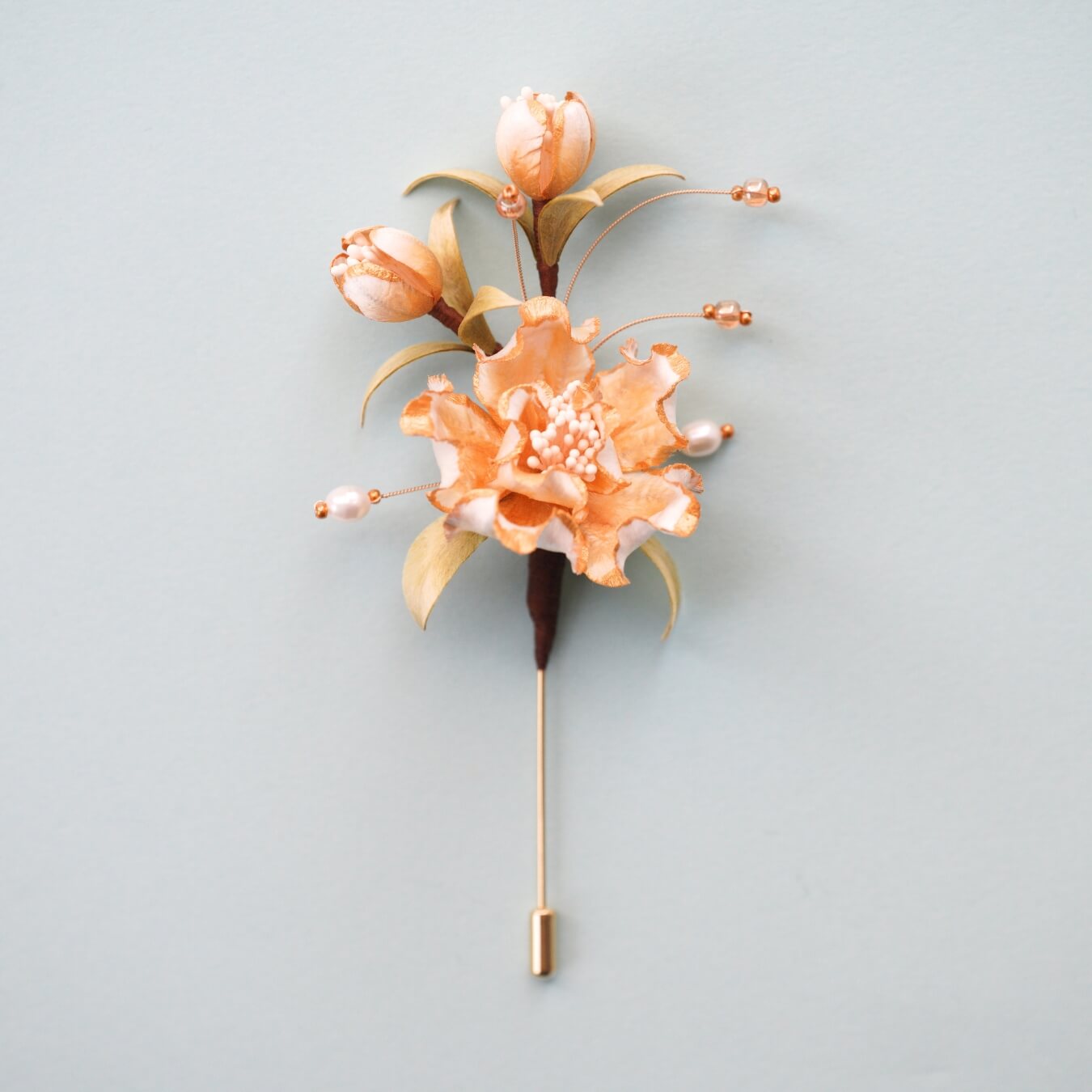 Ronghua Brooch | White Camellia