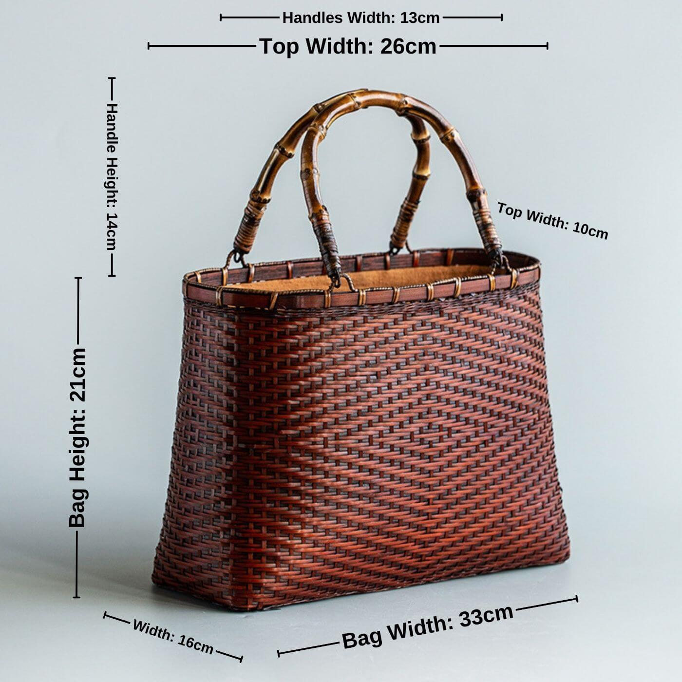 Handmade Woven Bamboo selling and Leather Backpa