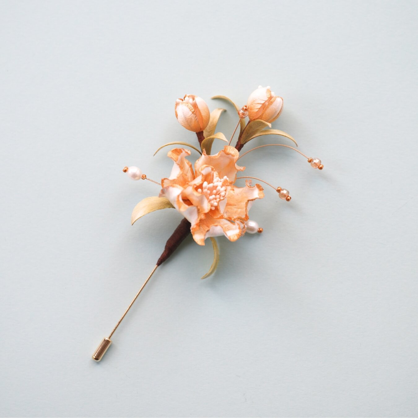 Ronghua Brooch | White Camellia