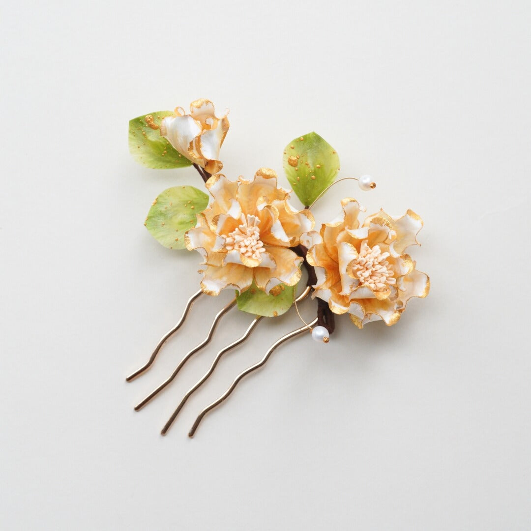 Ronghua Hairpin | White Camellia