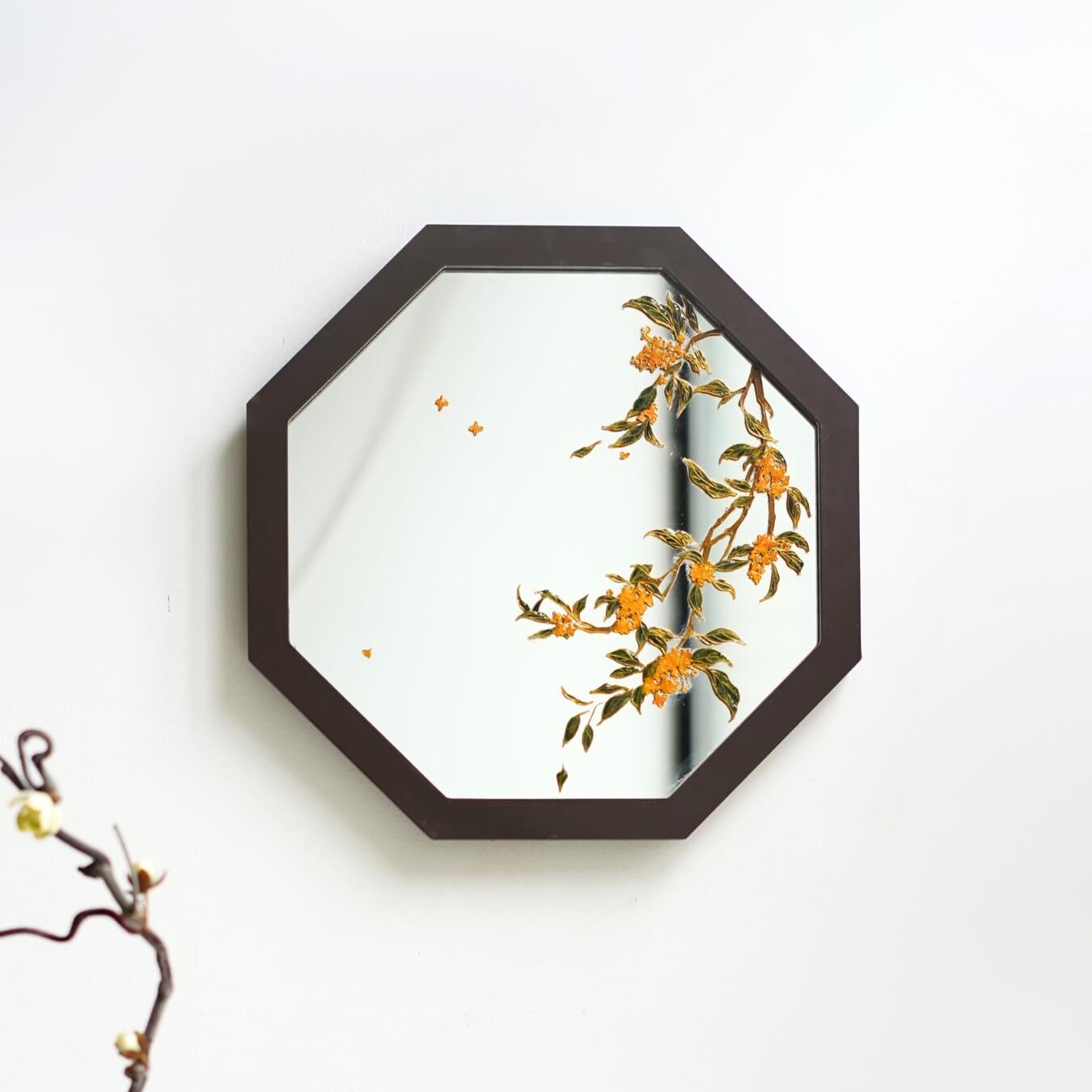 Cloisonne DIY Kit | Yellow Osmanthus Mirror