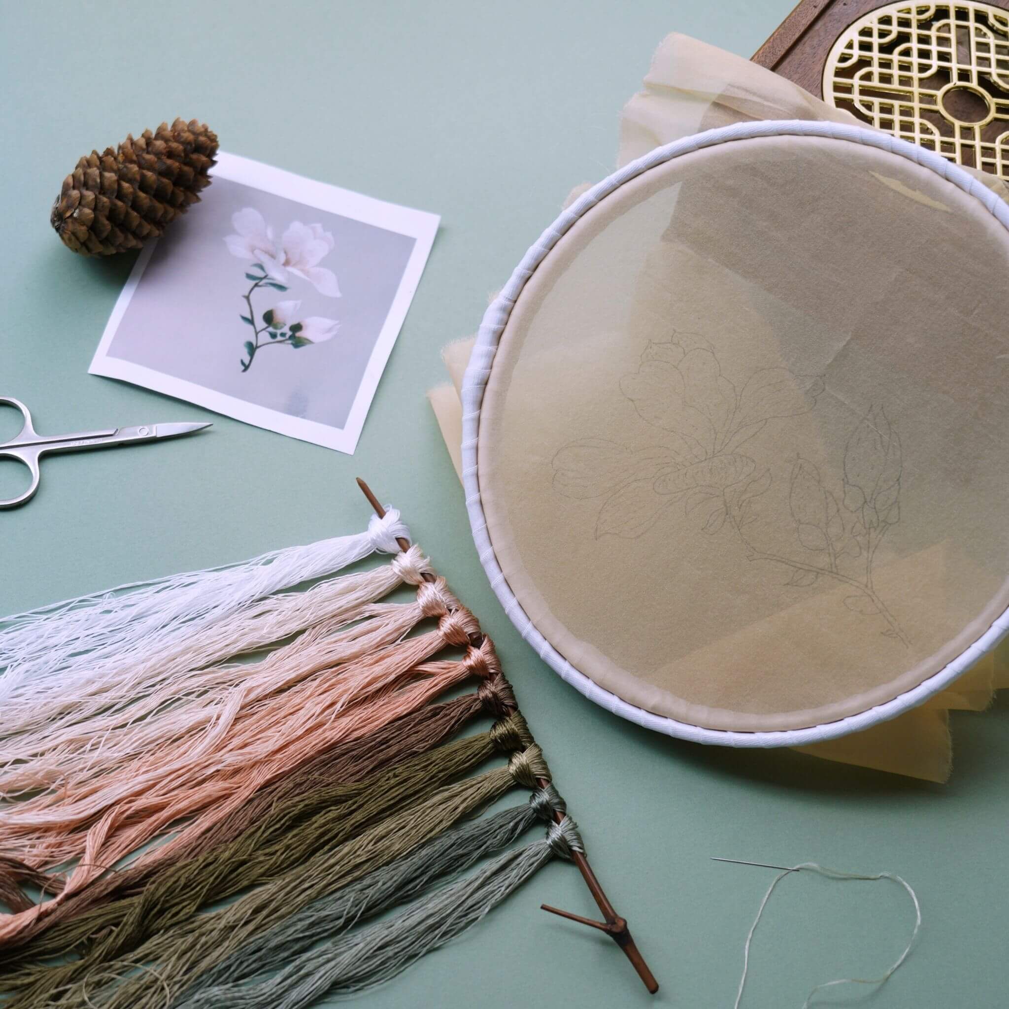 Suzhou Silk Embroidery Starter Kit | Magnolia