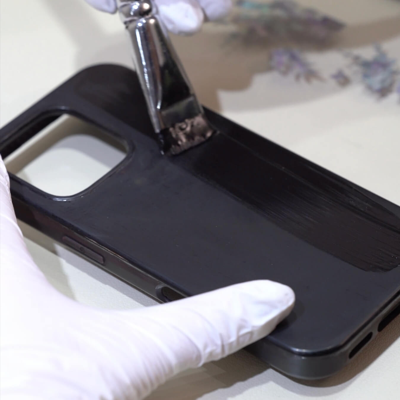 Daqi Lacquered iPhone Case DIY Kit | Plum Tree